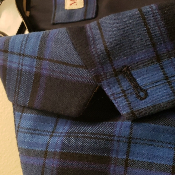 Merona Blue Plaid Blazer - Picture 4 of 12